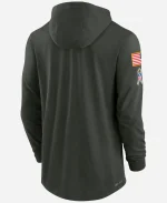 Men’s Nike Los Angeles Rams NFL Salute to Service Sideline Dri-FIT Olive Hooded Top