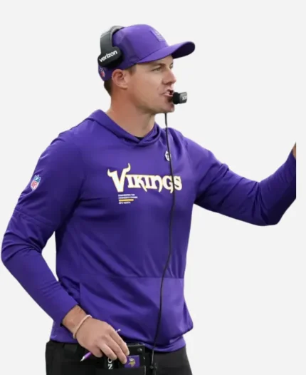 Men’s Nike Minnesota Vikings Sideline Pure Fury Dri-FIT Long Sleeve Purple Hoodie T-Shirt