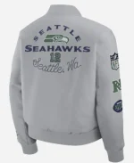 Men’s Nike Seattle Seahawks 2025 Rivalries Collection Gray Varsity Jacket