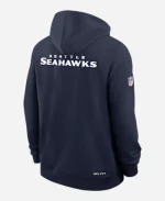 Men’s Nike Seattle Seahawks College Sideline Standard Issue Initial Home Dri-FIT Hoodie - Navy