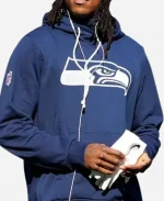 Men’s Nike Seattle Seahawks College Sideline Standard Issue Initial Home Dri-FIT Navy Hoodie