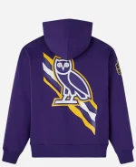 Men's OVO x NBA Los Angeles Purple Pullover Hoodie