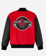 Men's October's Very Own X NBA Houston Rockets Red Varsity Jacket 