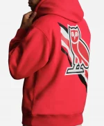 Men's October's Very Own x NBA Chicago Bulls Fleece Red Pullover Hoodie