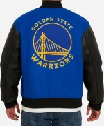 Men's October's Very Own x NBA Golden State Warriors Royal Full-Snap Varsity Jacket
