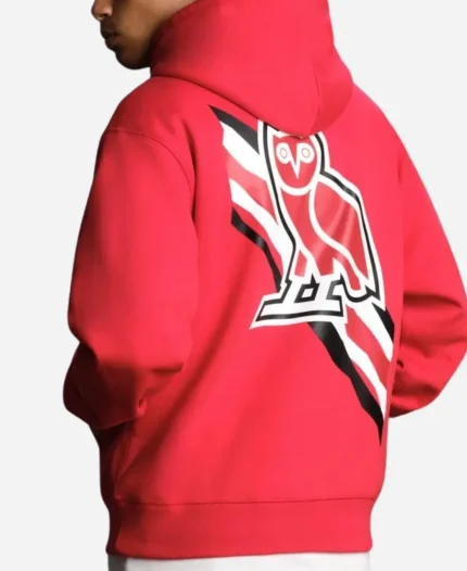 Men's October's Very Own x NBA Houston Rockets Red Fleece Hoodie