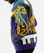 Men's Pelle Pelle 50 Years Of Hip Hop Purple Blue Leather Jacket