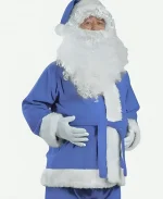 Men’s Santa Claus Christmas Blue Costume Coat 