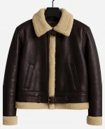 Men’s Shearling Leather Aviator Jacket