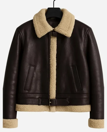 Men’s Shearling Leather Aviator Jacket