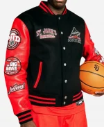 Men's St John's Red Storm Basketball x Avirex Varsity Jacket