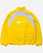 Men's Supreme x Nike Mesh Panelling Yellow Zipper Track Jacke