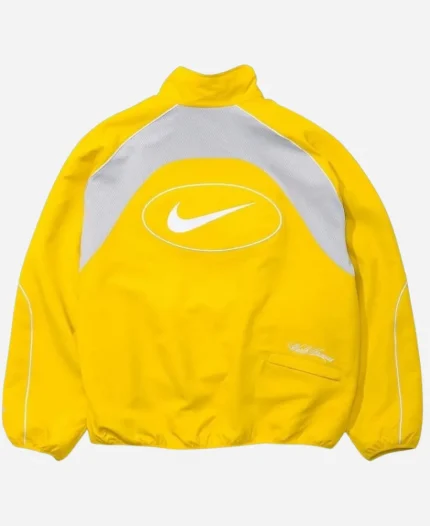 Men's Supreme x Nike Mesh Panelling Yellow Zipper Track Jacke