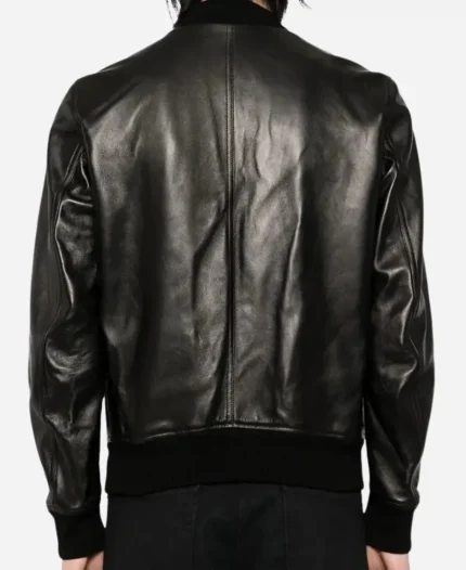 Men's TOM FORD Black Leather Bomber Jacket