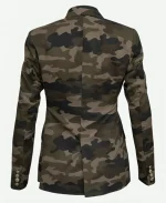 Mia Brooks Camouflage Printed Blazer