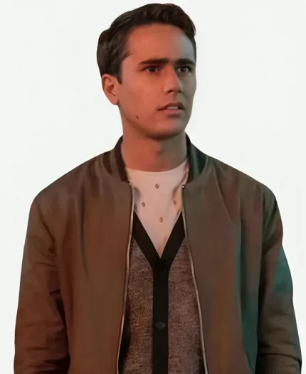 Michael Cimino Love Victor Season 02 Victor Salazar Grey Bomber Jacket