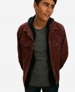 Michael Cimino Love Victor Tv Series Salazar Brown Cotton Jacket