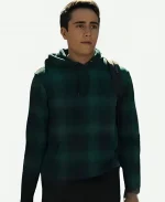 Michael Cimino Love, Victor Tv Series Salazar Green Plaid Hoodie