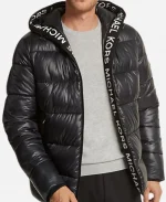 Michael Kors Logo Tape Puffer Jacket