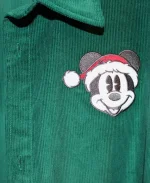 Mickey Christmas Corduroy Green Jacket