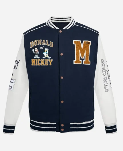 Mickey Mouse & Donald Duck Disneyland Varsity Jacket
