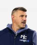 Mike Vrabel New England Patriots 2025 Coach T-Strong Full-Zip Vest