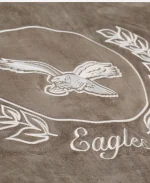 Mitchell & Ness Philadelphia Eagles Tan Cream Full-Snap Varsity Jacket