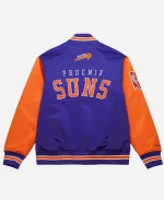 Mitchell & Ness Phoenix Suns Primetime Full-Snap Purple & Orange Satin Jacket