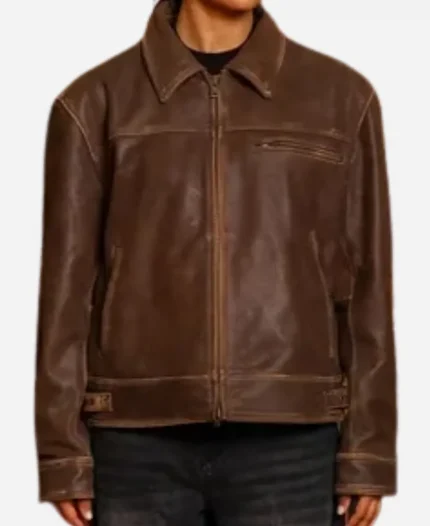 Mutimer Brown Leather Jacket