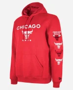 New Era x Chicago Bulls City Edition Red Hoodie