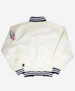 New York Yankees Vintage 90s White Full-Snap Satin Varsity Jacket