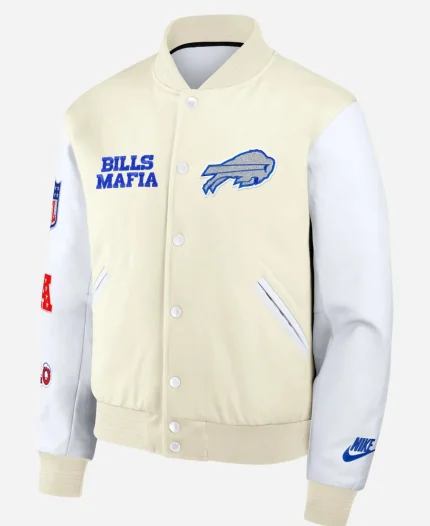 Nike Buffalo Bills Rivalries White Varsity Jacket