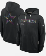 Nike CeeDee Lamb Dallas Cowboys 2025 Crucial Catch Sideline Standard Issue Dri-FIT Black Hoodie