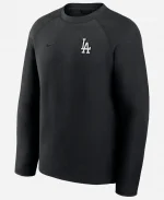 Nike Dodgers Tech Fleece Raglan Sweatshirt - Black