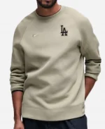 Nike Dodgers Tech Olive Fleece Raglan Sweatshirt