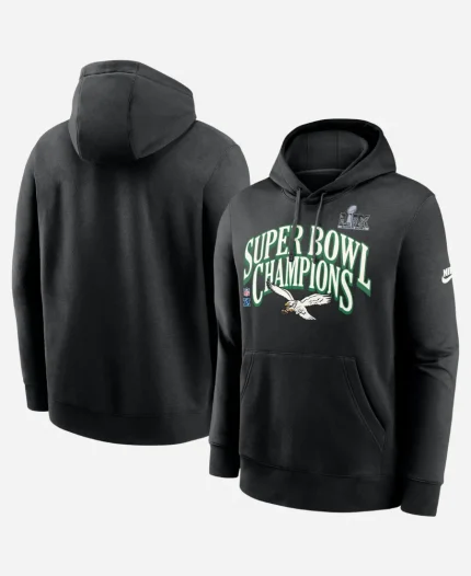 Nike Eagles Super Bowl LIX Champions Retro Logo Hoodie