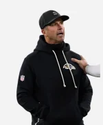 Nike John Harbaugh Baltimore Ravens Black Sideline Hoodie
