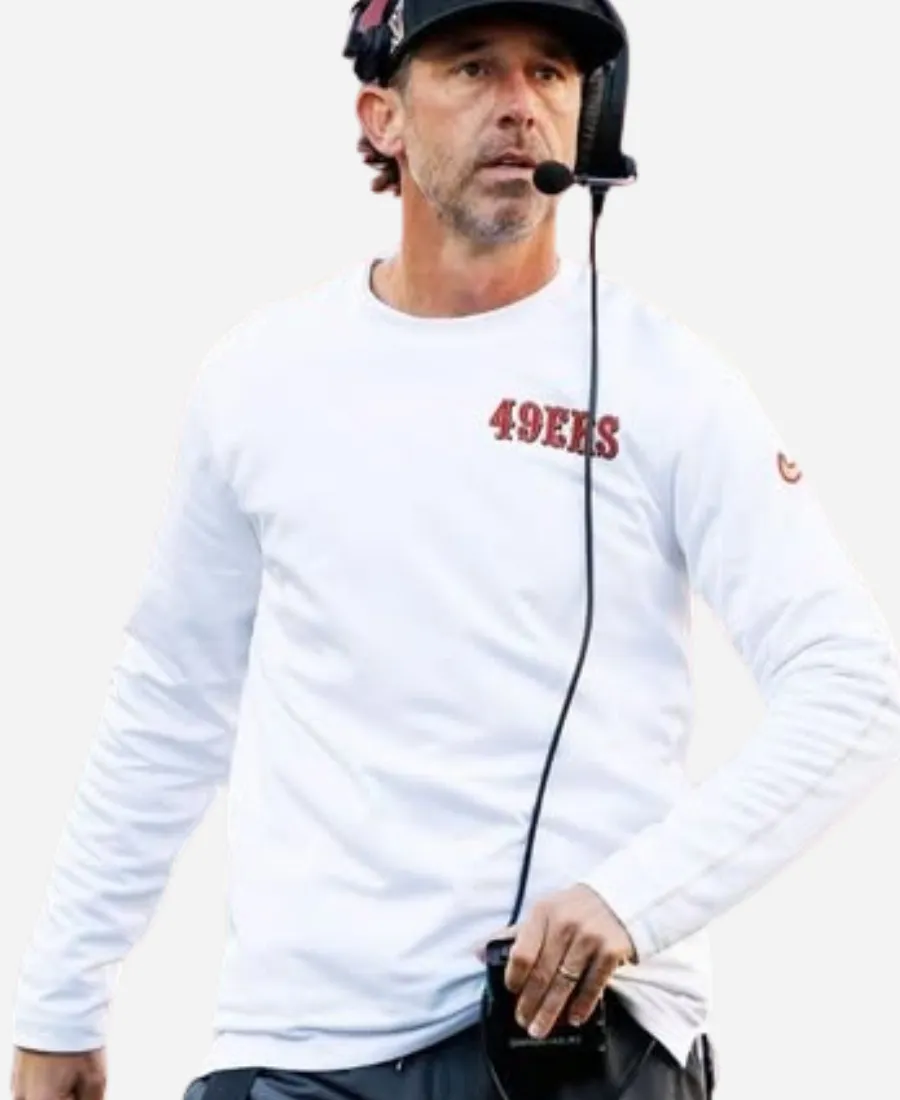 Nike Kyle Shanahan 49ers White T-Shirt Nike Kyle Shanahan 49ers White T-Shirt