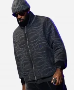 Nike Lebron James Woven Basketball Grey Full-Zip Jacket