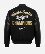 Nike Los Angeles Dodgers World Series Dave Roberts Letterman Varsity Jacket