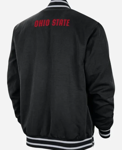 Nike Ryan Day Ohio State Buckeyes Coach Black Bomber Jacket