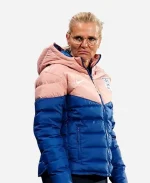 Nike Sarina Wiegman England Lionesses Pink and Blue Puffer Jacket 