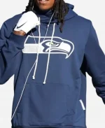 Nike Seahawks Sideline Initial Home Hoodie - Navy
