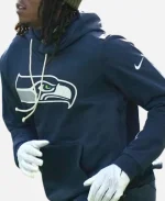 Nike Seahawks Sideline Initial Home Navy Hoodie