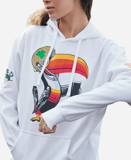 Notre Dame Guinness Toucan White Hoodie