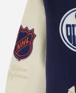 OVO Edmonton Oilers Varsity Jacket - Navy