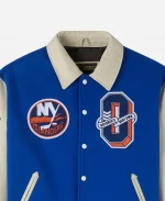 OVO New York Islanders Blue Varsity Jacket