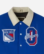 OVO New York Rangers Blue Varsity Jacket