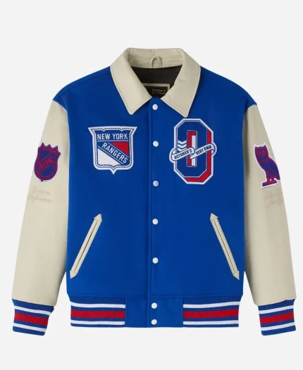 OVO New York Rangers Varsity Jacket