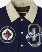 OVO Winnipeg Jets Varsity Jacket - Navy
